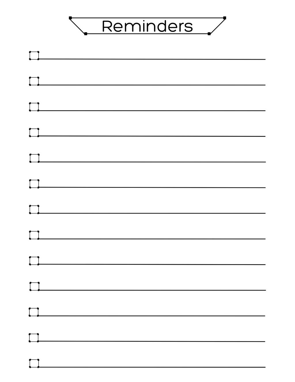 To-Do, Reminder, Monthly Check List